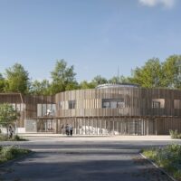 Esquisse du projet - Vue sur la façade extérieure
