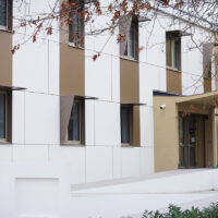 Façade de la nouvelle Maison de la prévention et de la tranquillité publique.